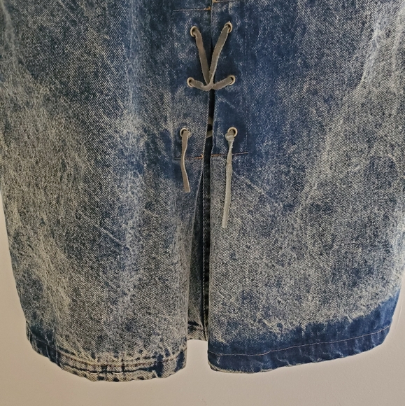 70s 80s Vintage Denim & Suede Western Jacket - Picture 16 of 16